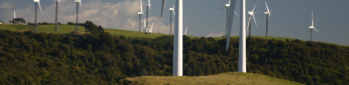 Te Apiti and Tararua Wind Farms in NZ (Photo taken from viewing platform)
